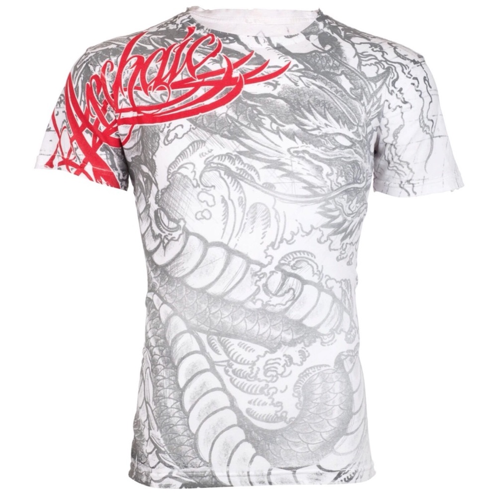 Archaic By Affliction T-Shirt DRAGON RAGE